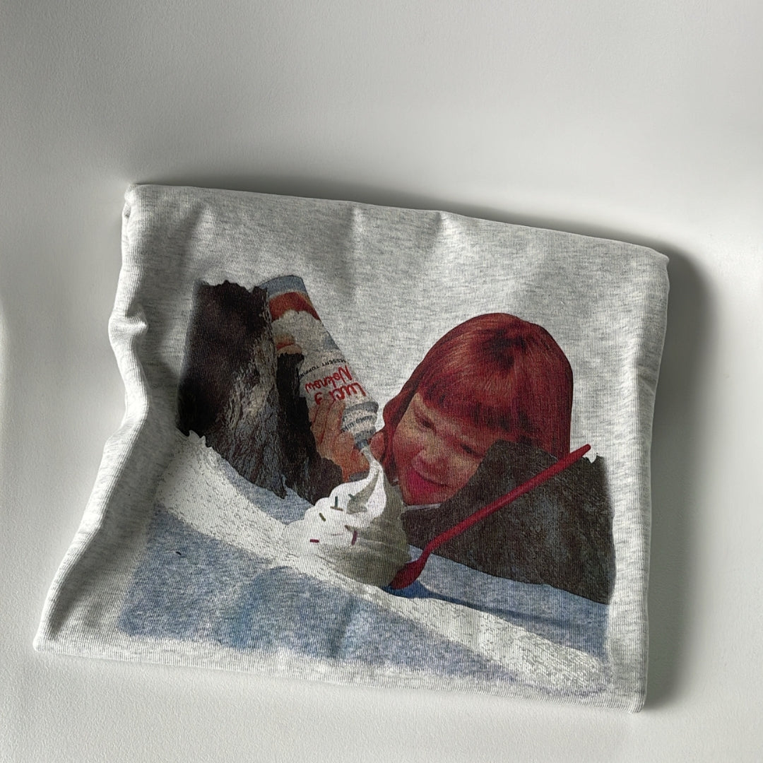 【NoKnow original】新作 アメリカンレトロ フォトプリントTシャツ