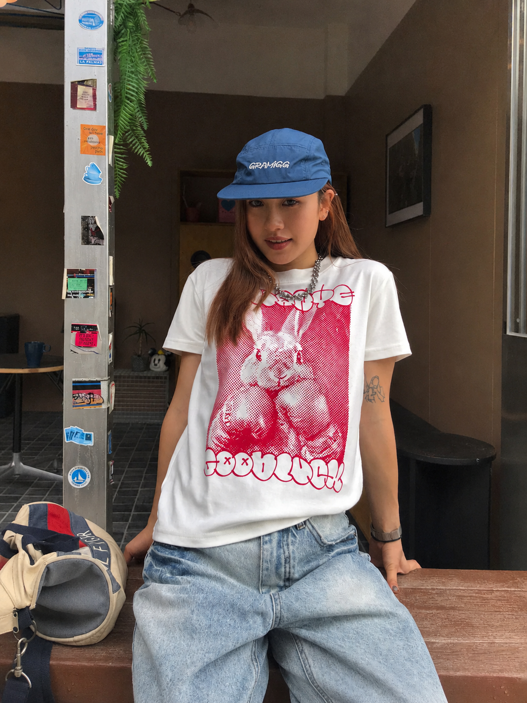 ボクサーラビット グラフィックTシャツ N513