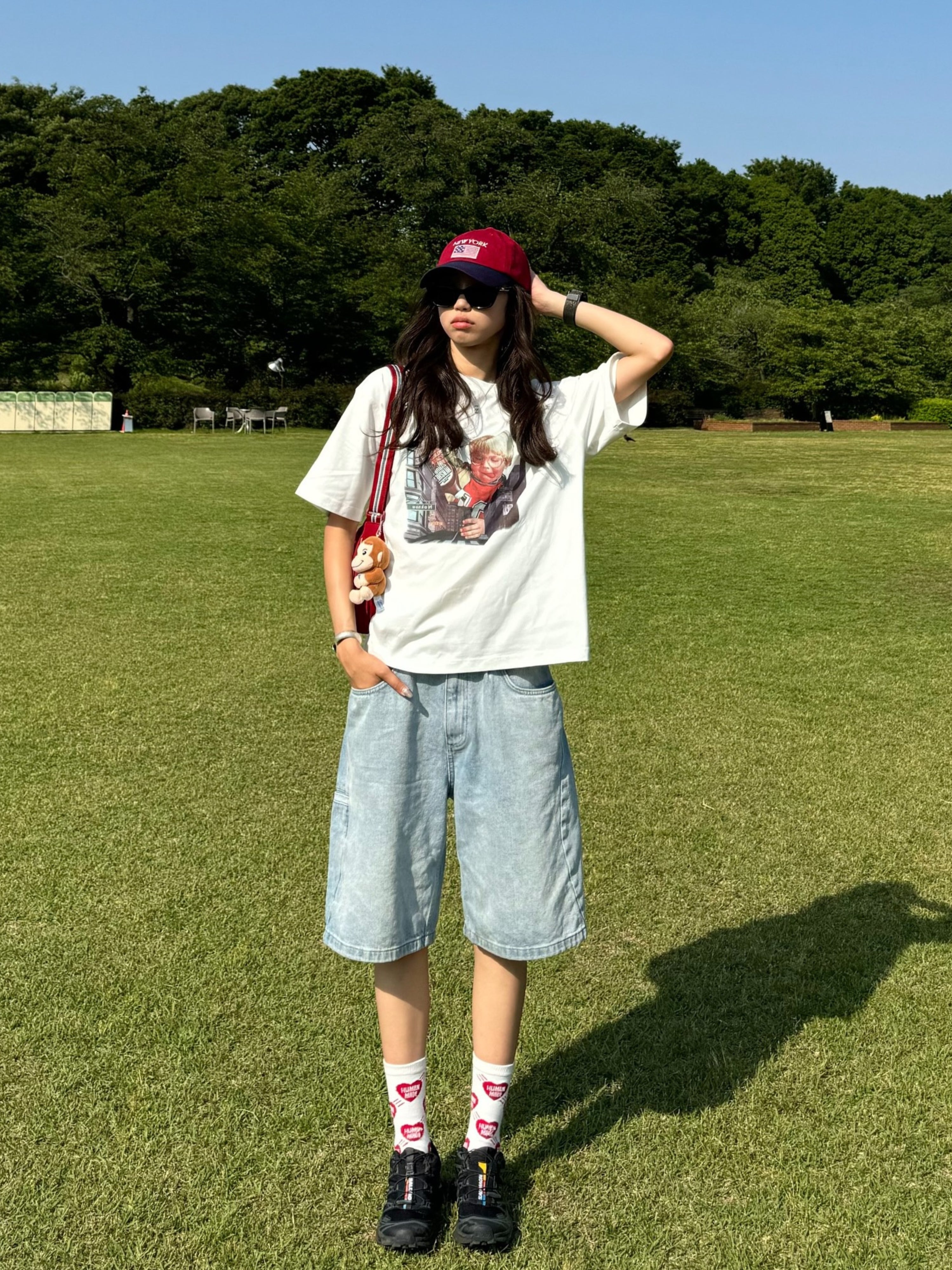 【NoKnow original】新作 アメリカンレトロ フォトプリントTシャツ