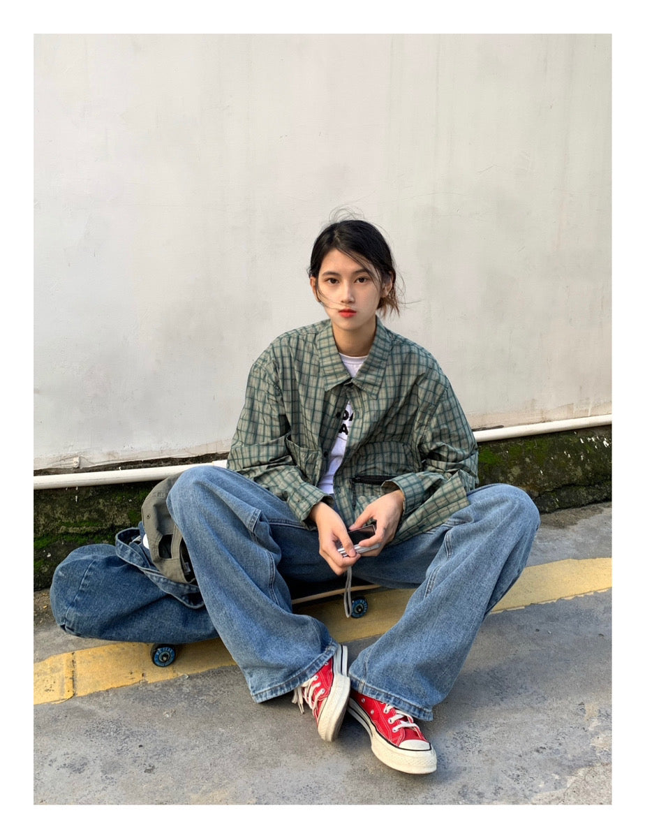 ストレートレッグウォッシュジーンズ N168