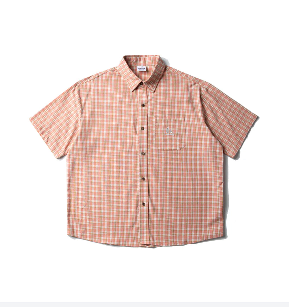 ショート丈チェックシャツ  HR001