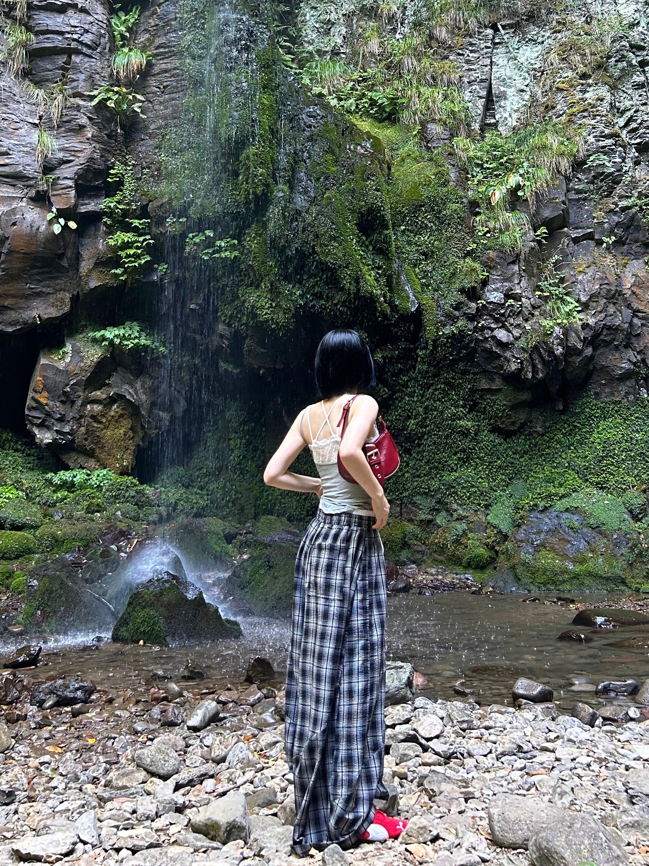 オンブレチェック・ワイドキュロット SZ001