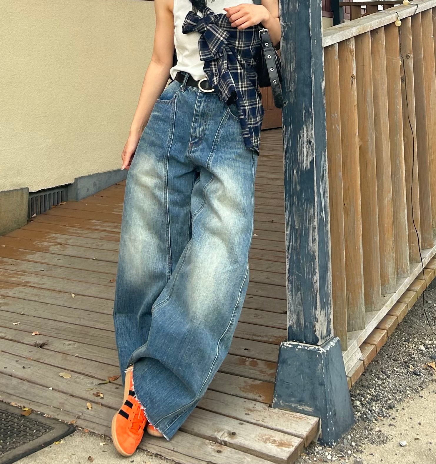 フランネル・チェック柄シャツ SZ005