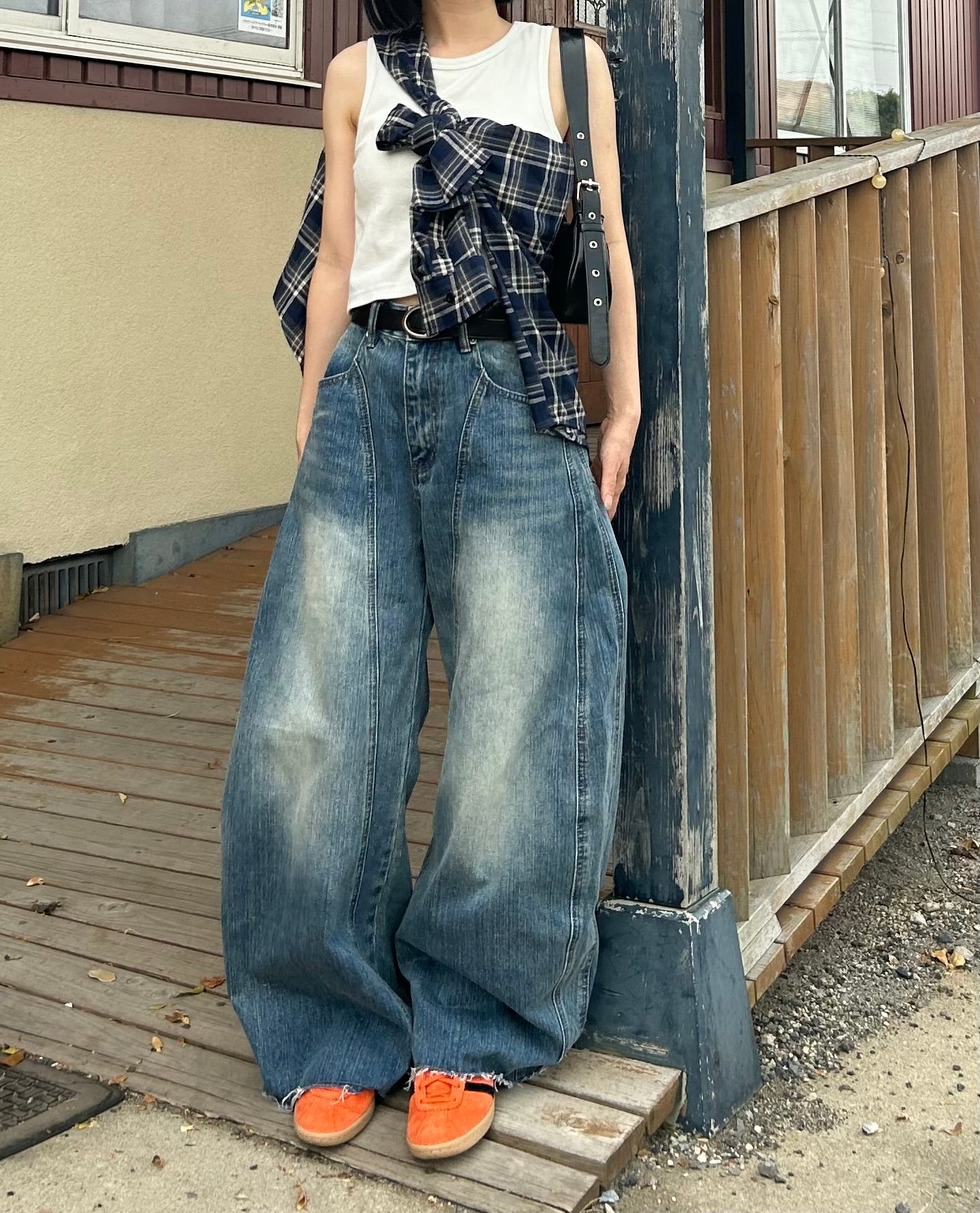 フランネル・チェック柄シャツ SZ005