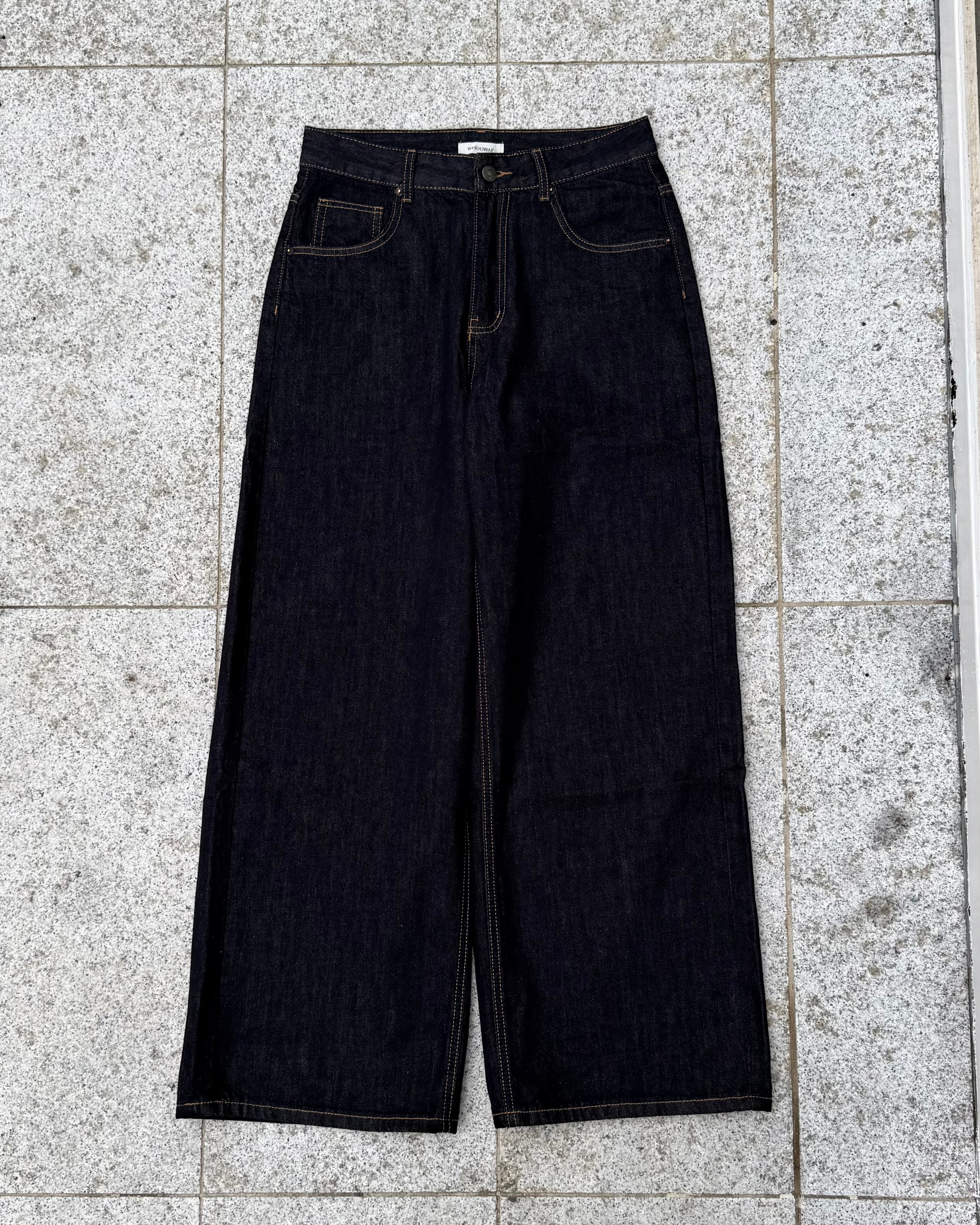 クリーンフィットワイドストレートデニムパンツ KO-003