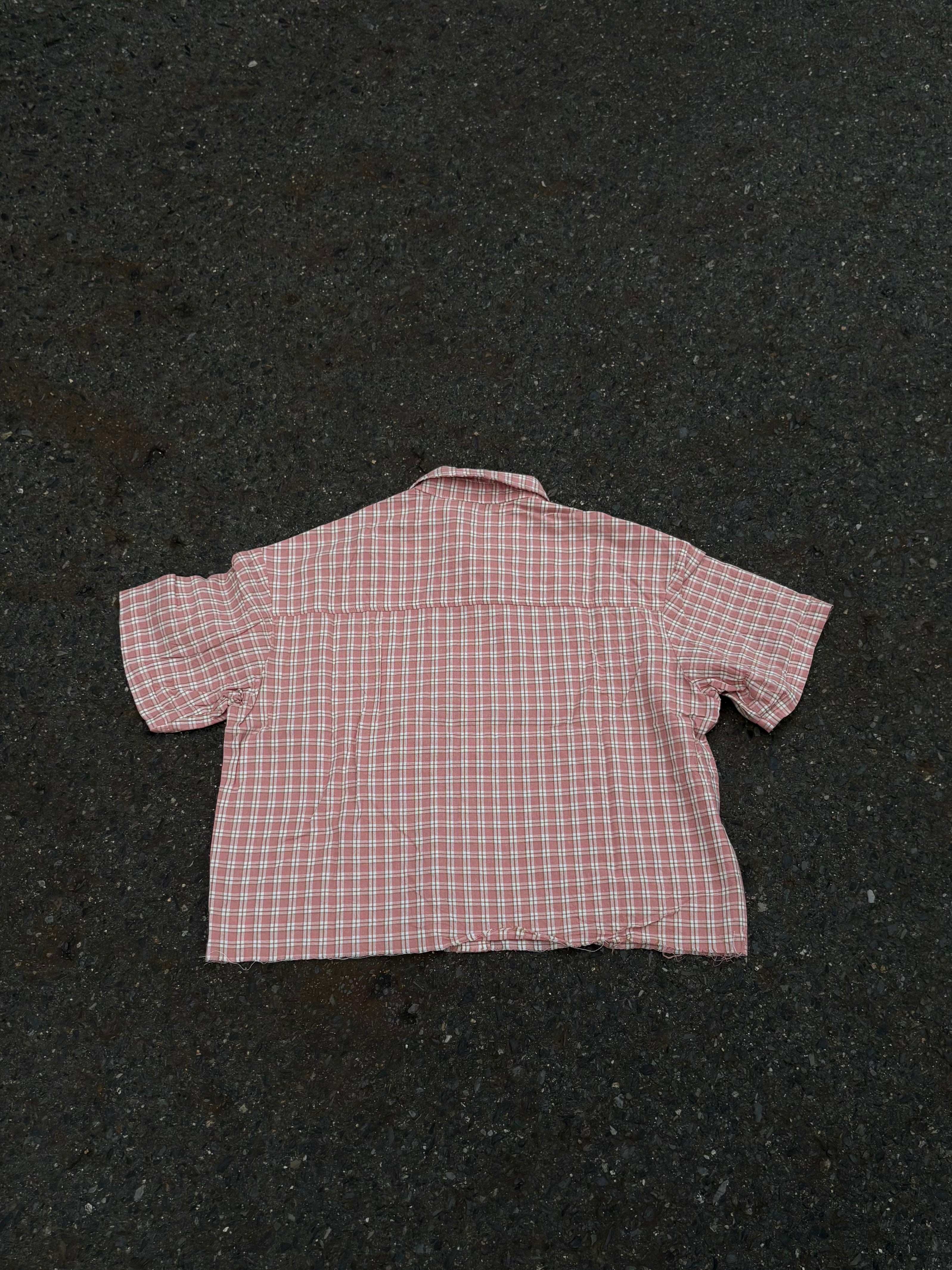 ショート丈チェックシャツ  HR001