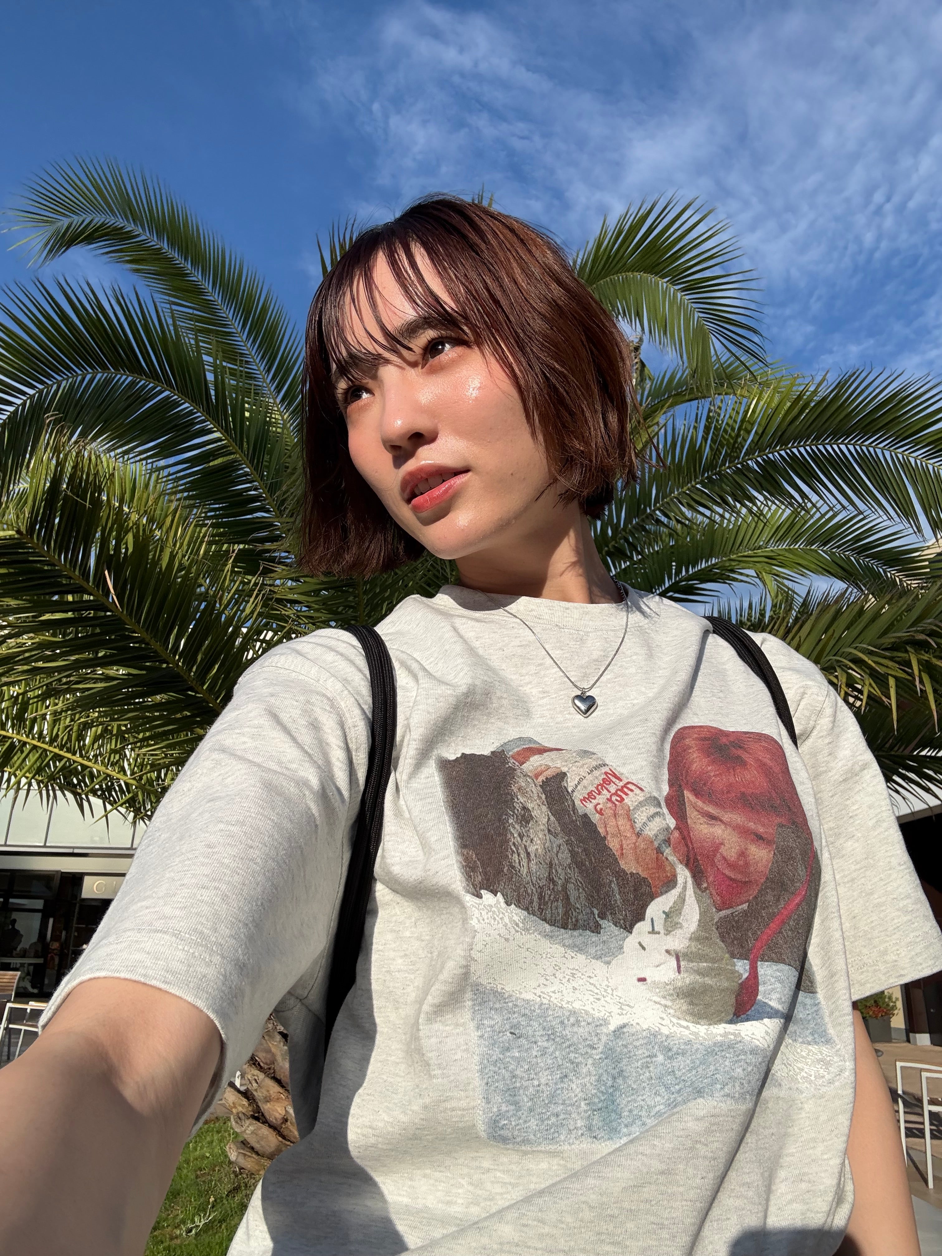 【NoKnow original】新作 アメリカンレトロ フォトプリントTシャツ