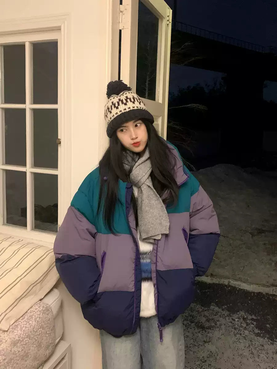 コントラストカラーダウンジャケット N279