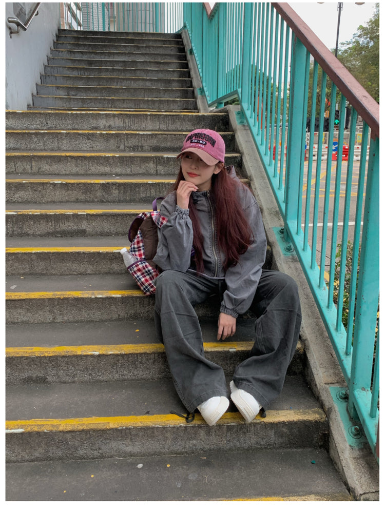 ウォッシュ加工カーゴパンツ N411