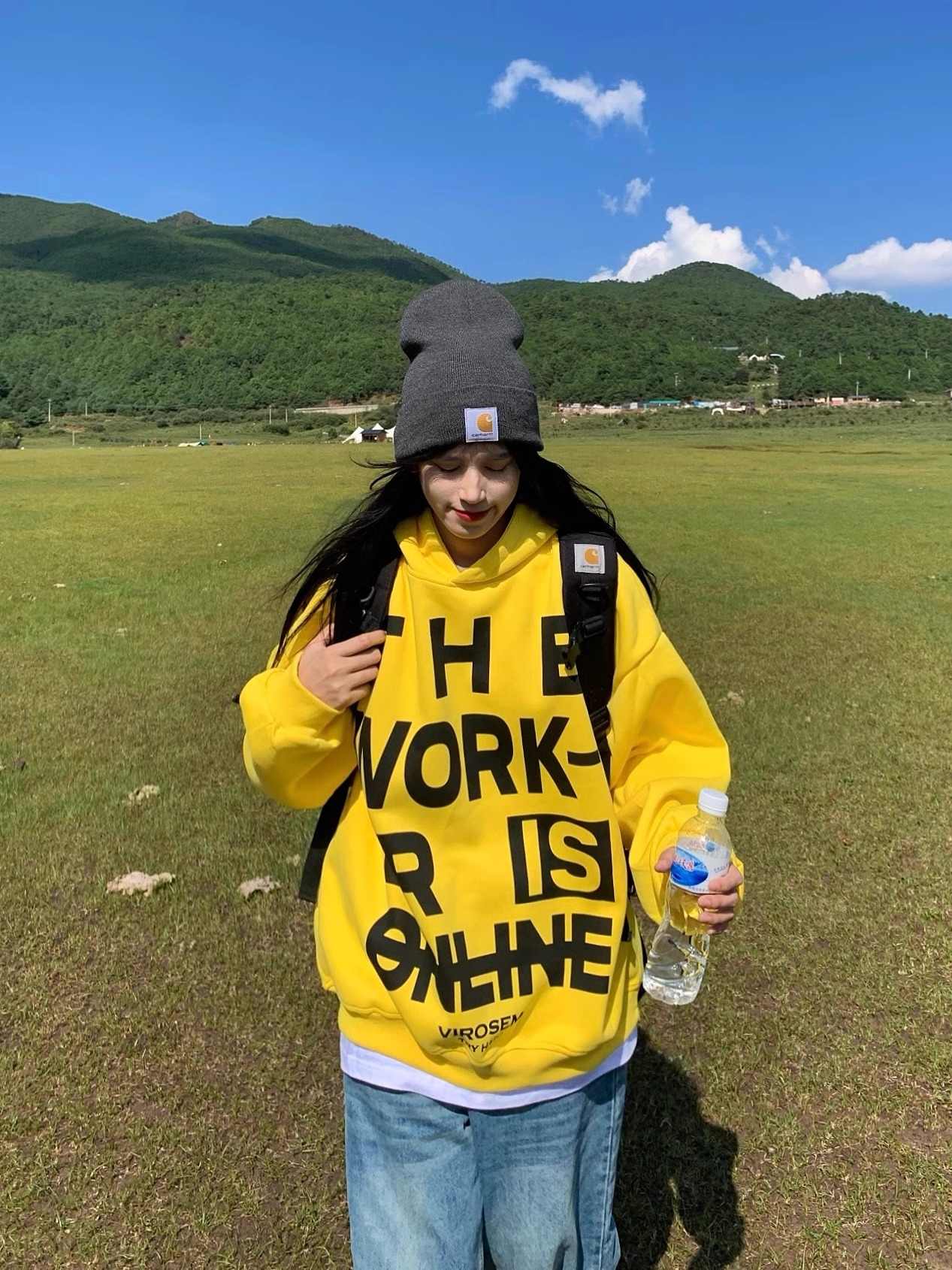 アメリカンレトロレタープリントパーカー N104