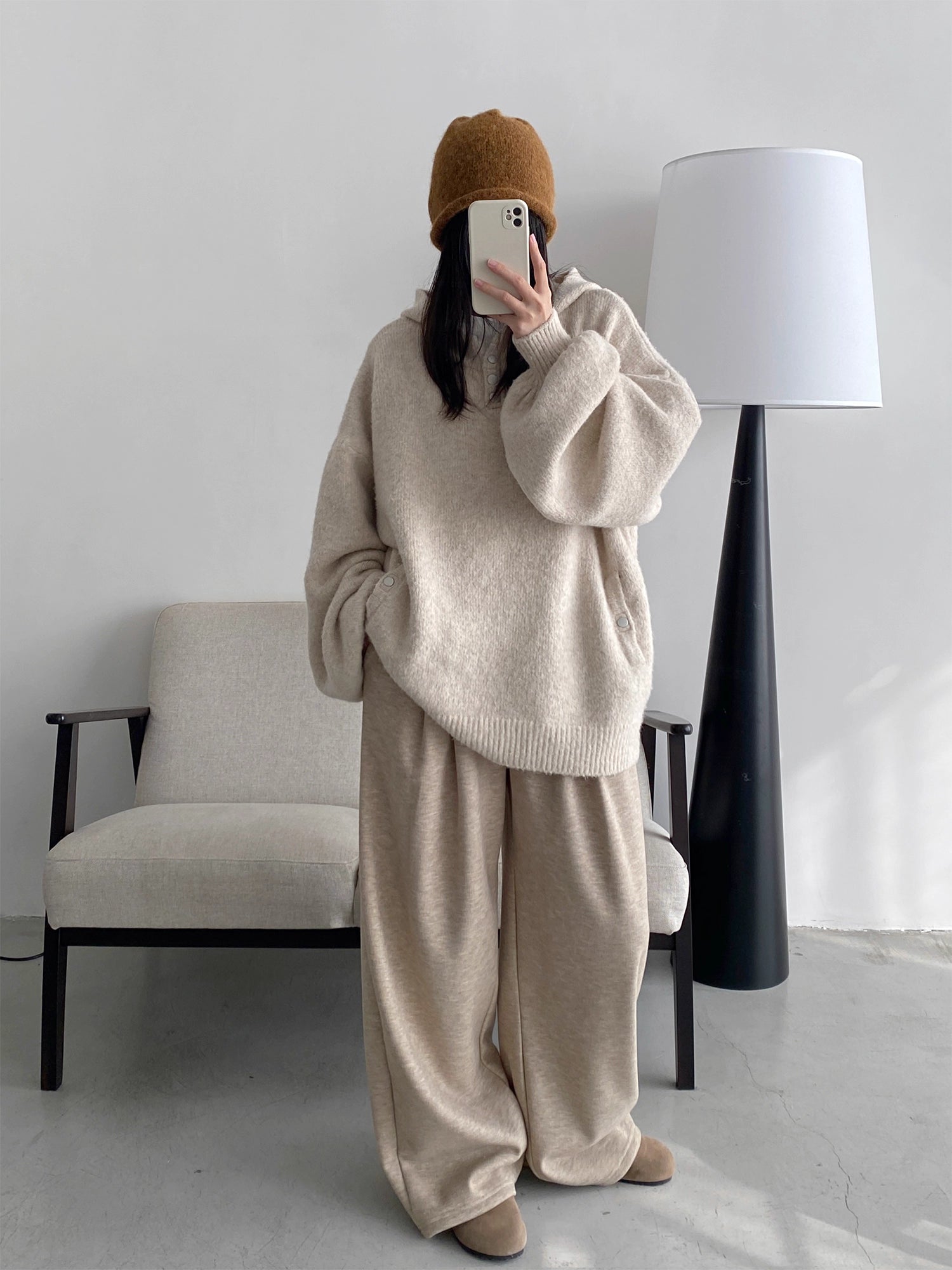 ヘンリーネックニットパーカー N810