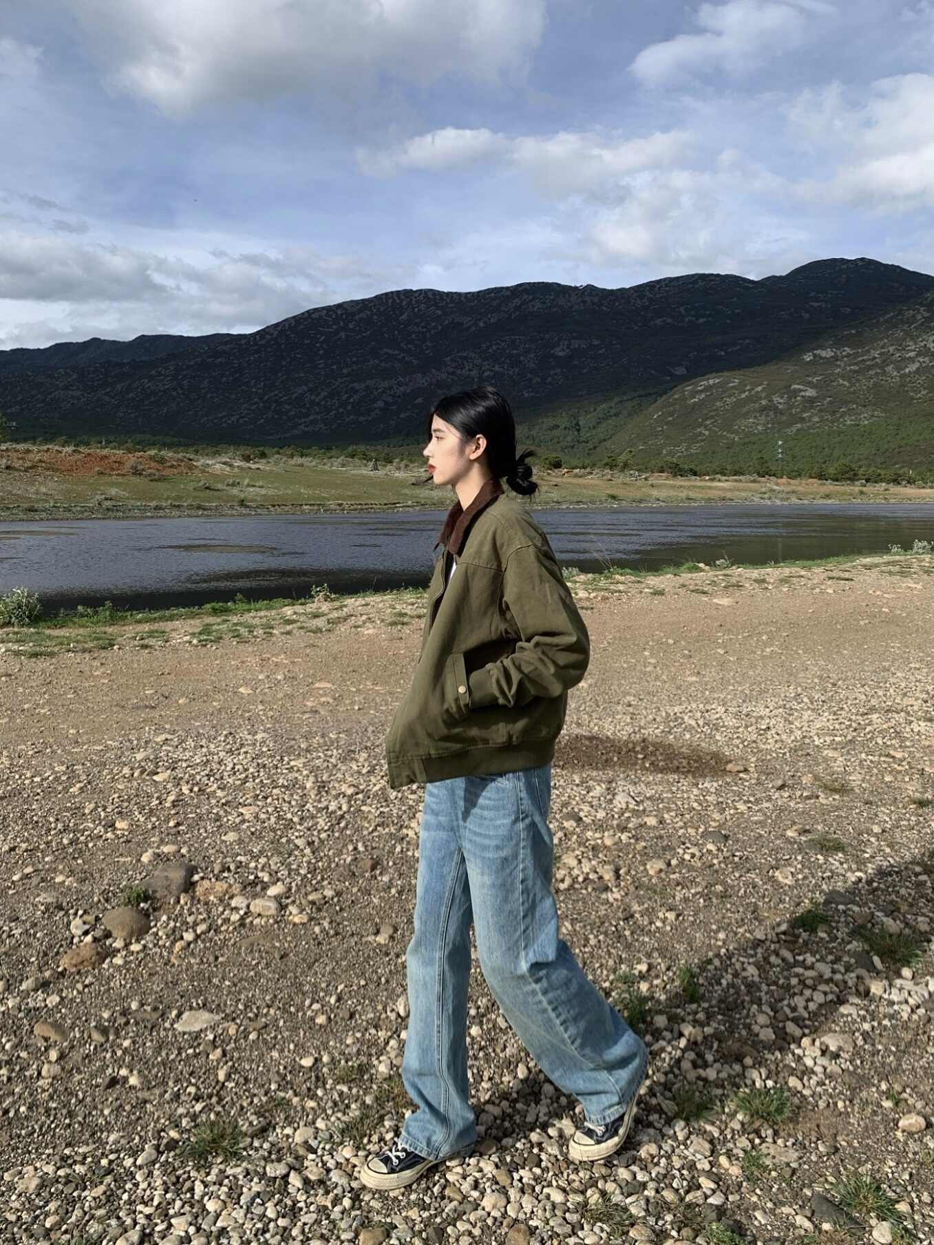 ウォッシュドワークジャケット N107