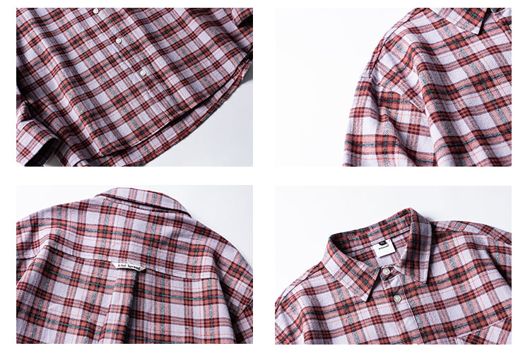 アメリカンチェック柄シャツ N386