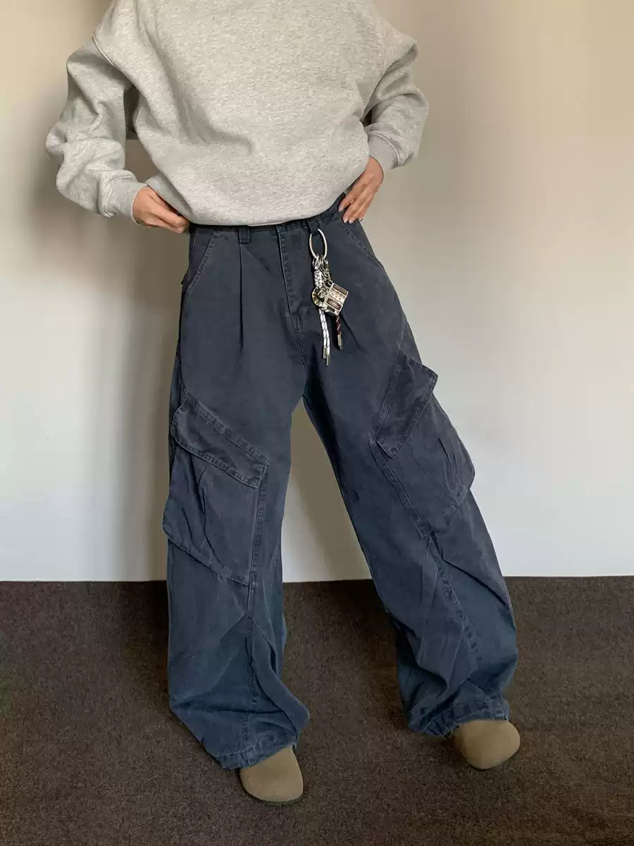 【累計販売600本突破!!】ワイドカーゴパンツ N344
