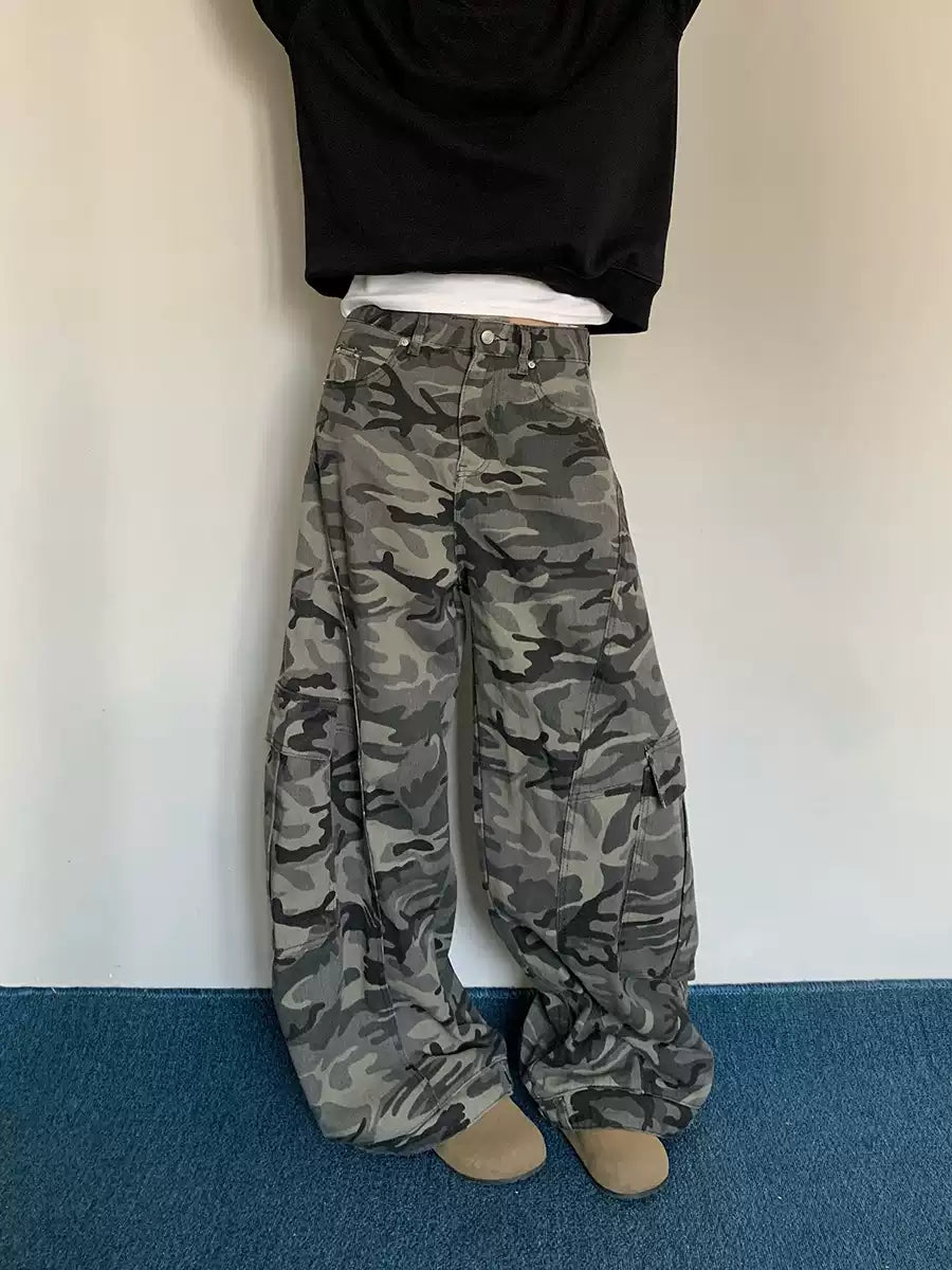 迷彩カーゴパンツ N369