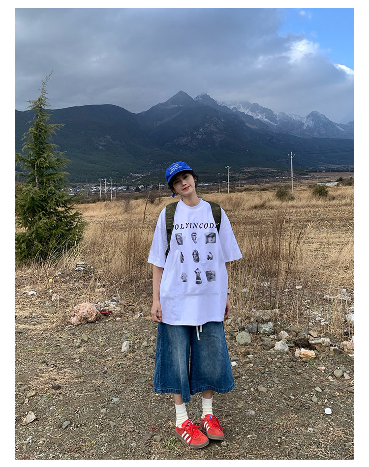 オーバーサイズ半袖Tシャツ N395