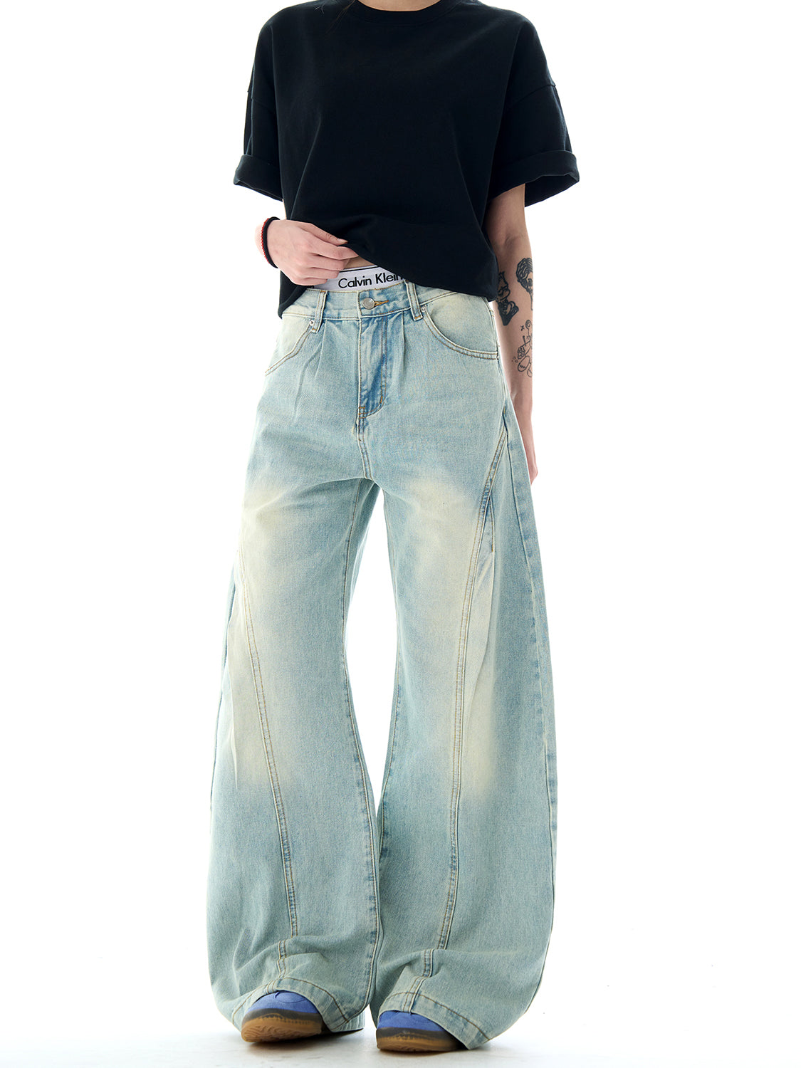 ウォッシュデニムパンツ N589