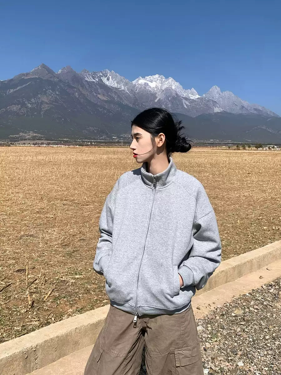 スタンドカラースェットジャケット N365