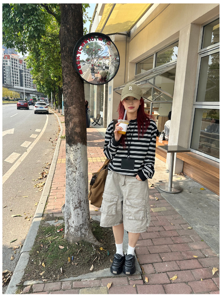 マルチポケットカーゴショートパンツ N400