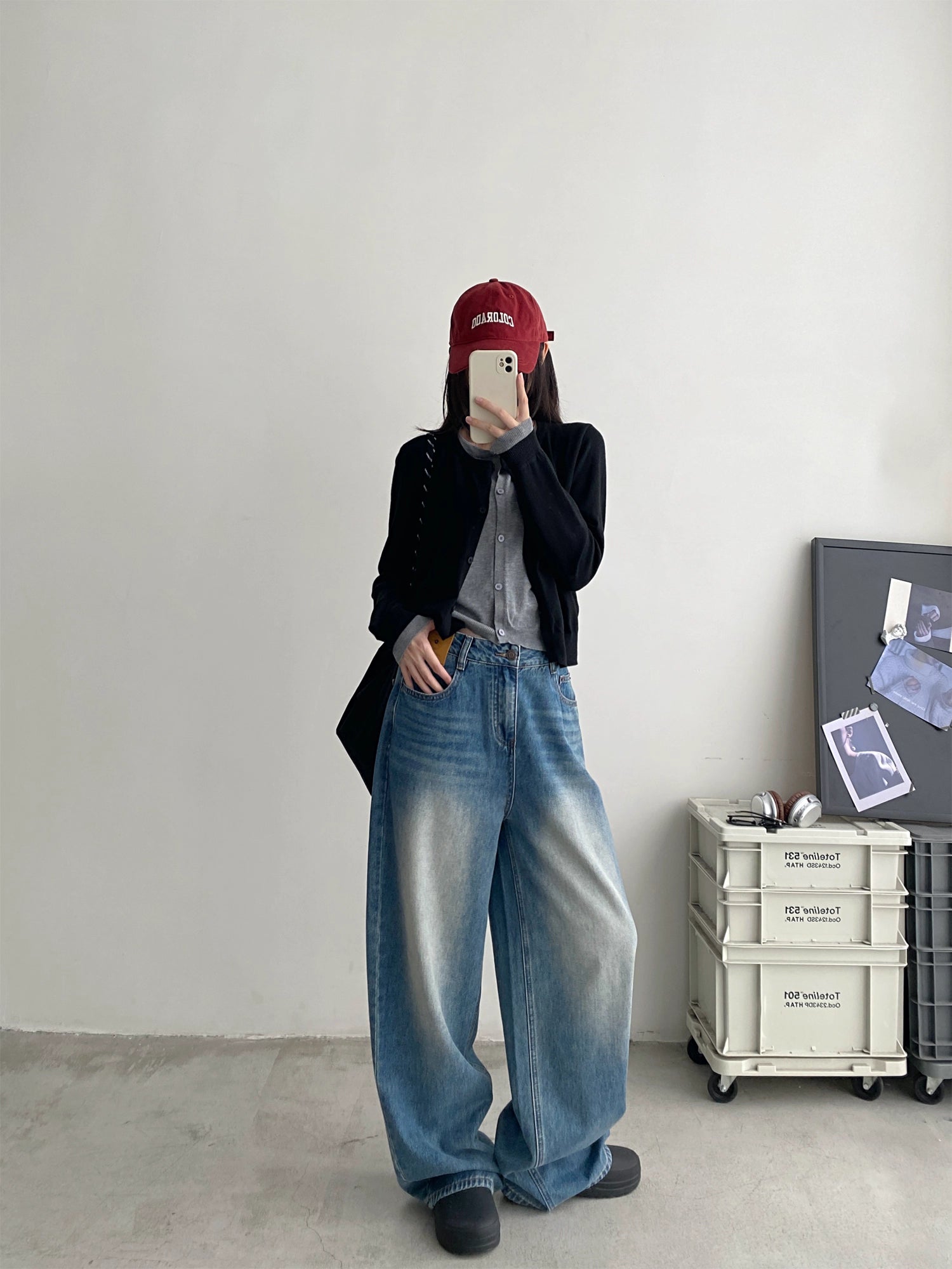 ワイドストレートデニム N807