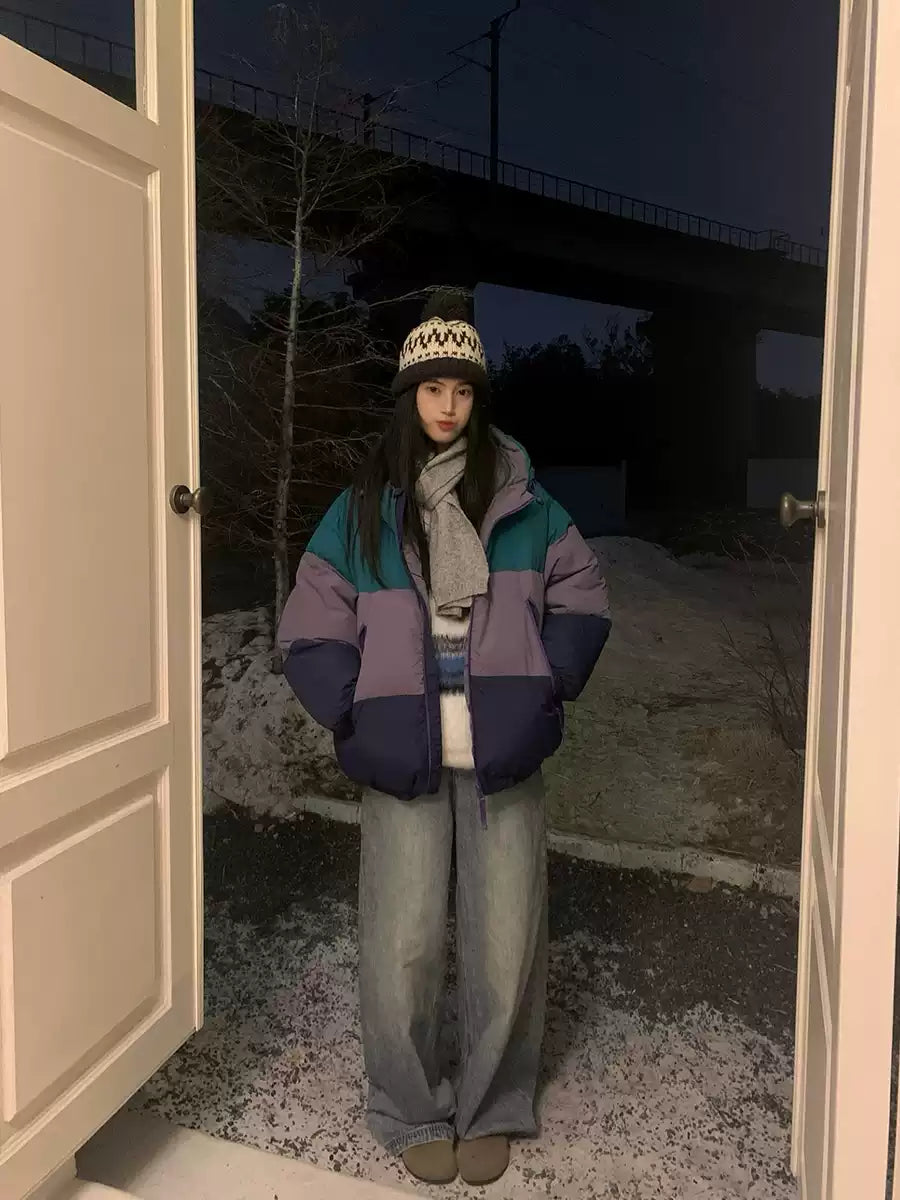 コントラストカラーダウンジャケット N279