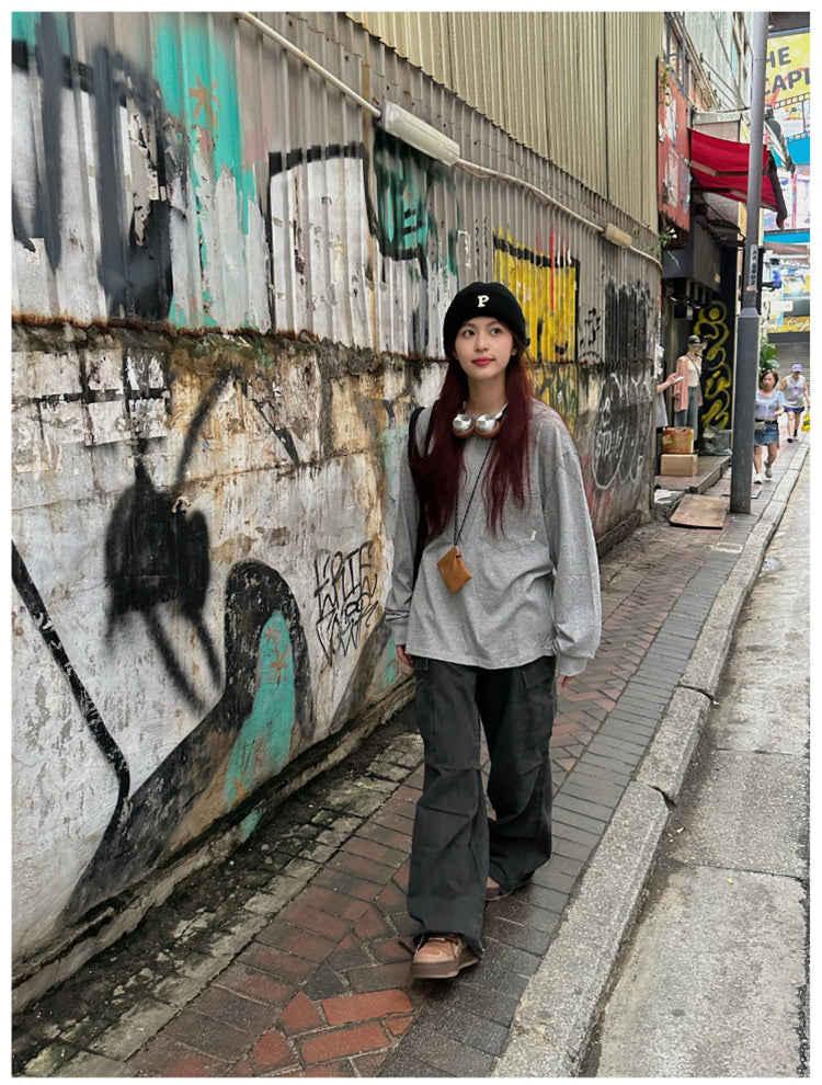 ウォッシュ加工カーゴパンツ N411