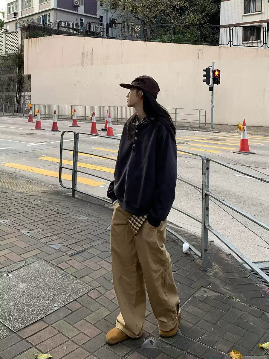 チェック柄フーディー N345