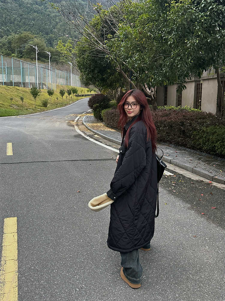 厚手コットンロングコートジャケット N211