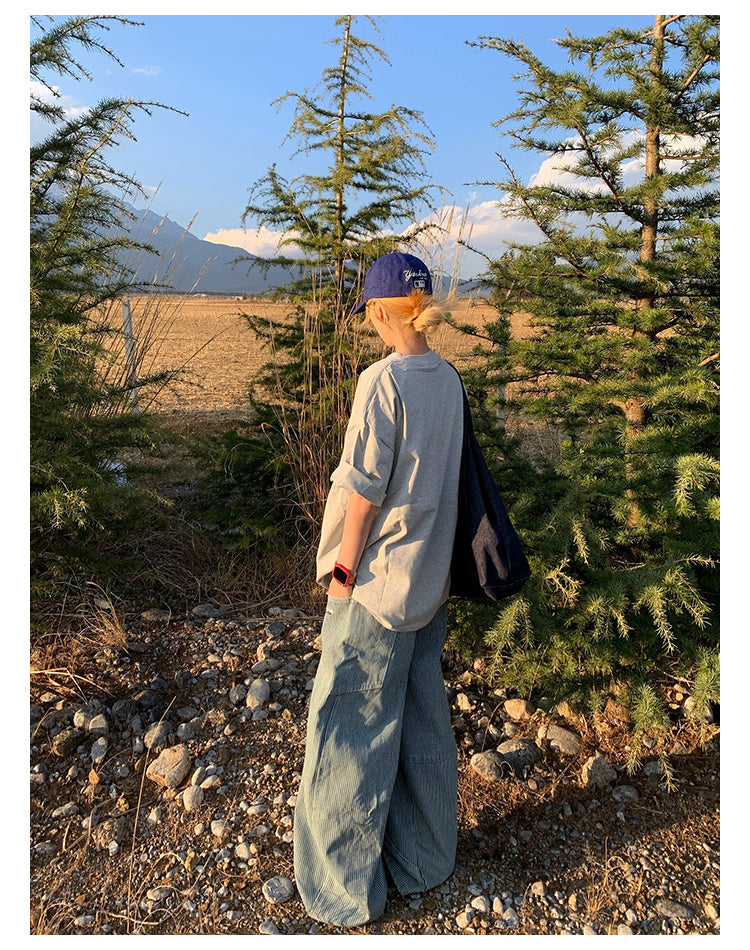 ラウンドネック半袖Tシャツ N404