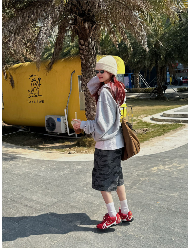 ダメージスウェットパーカー N385