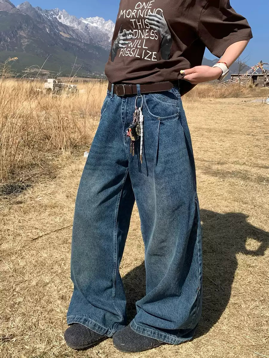 カジュアルワイドデニムパンツ N397