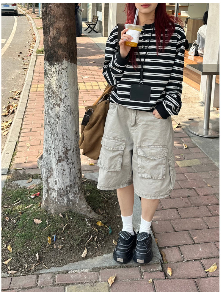 マルチポケットカーゴショートパンツ N400