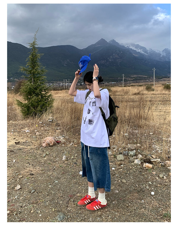 オーバーサイズ半袖Tシャツ N395