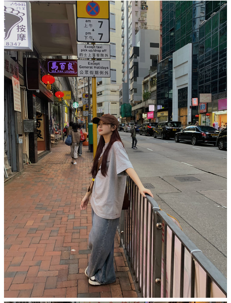 オーバーサイズ半袖Tシャツ N413