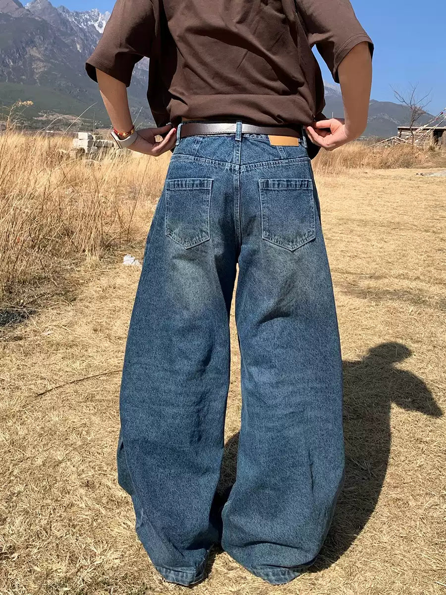 カジュアルワイドデニムパンツ N397