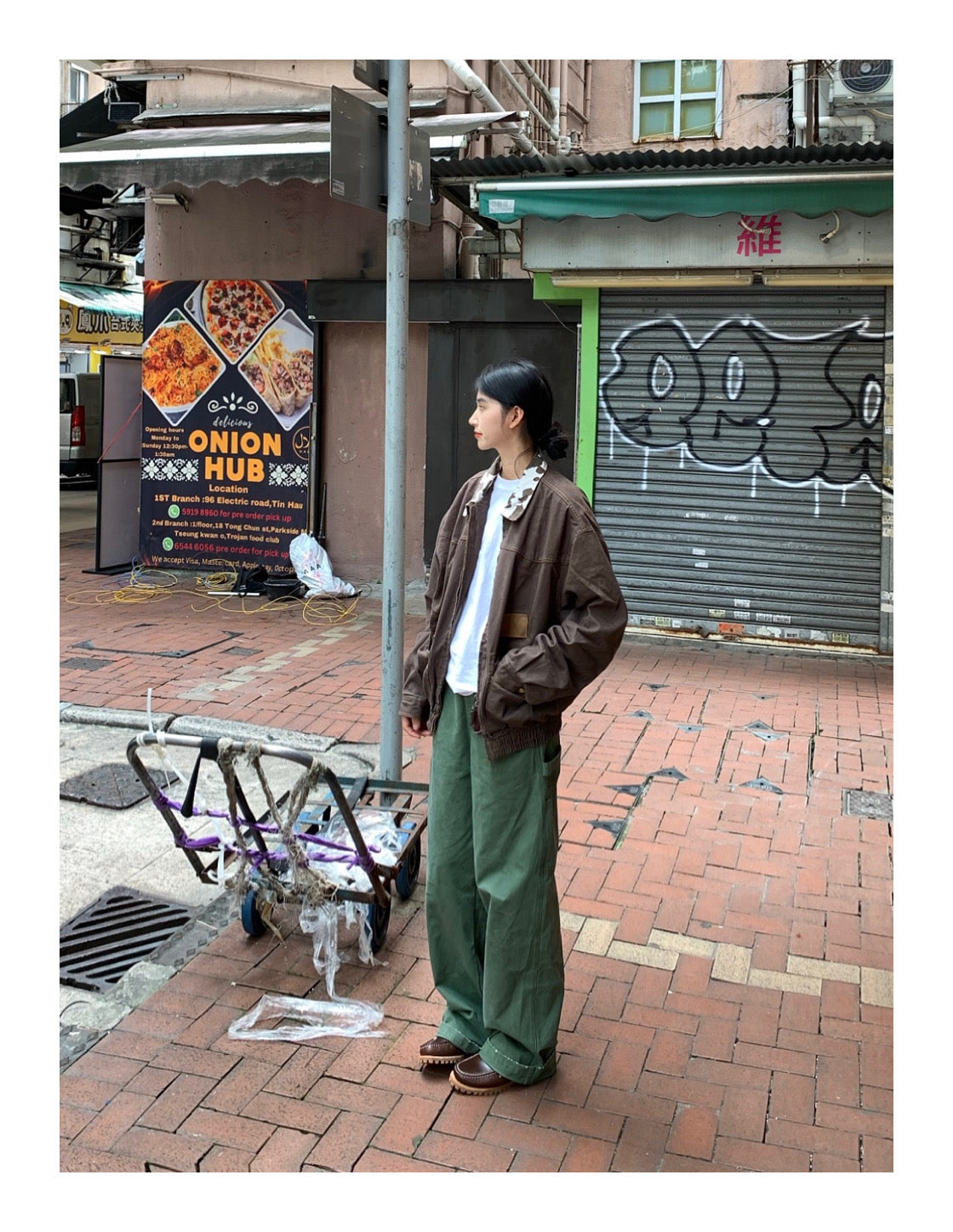 ビンテージデザインスタンドカラージャケット N108