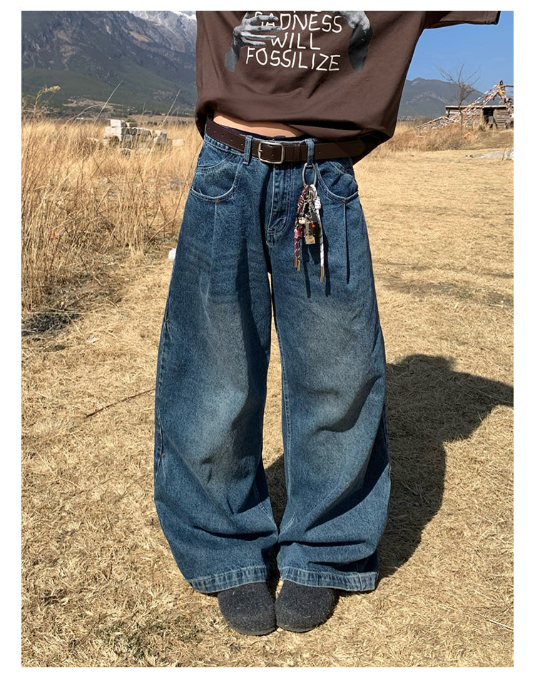 カジュアルワイドデニムパンツ N397