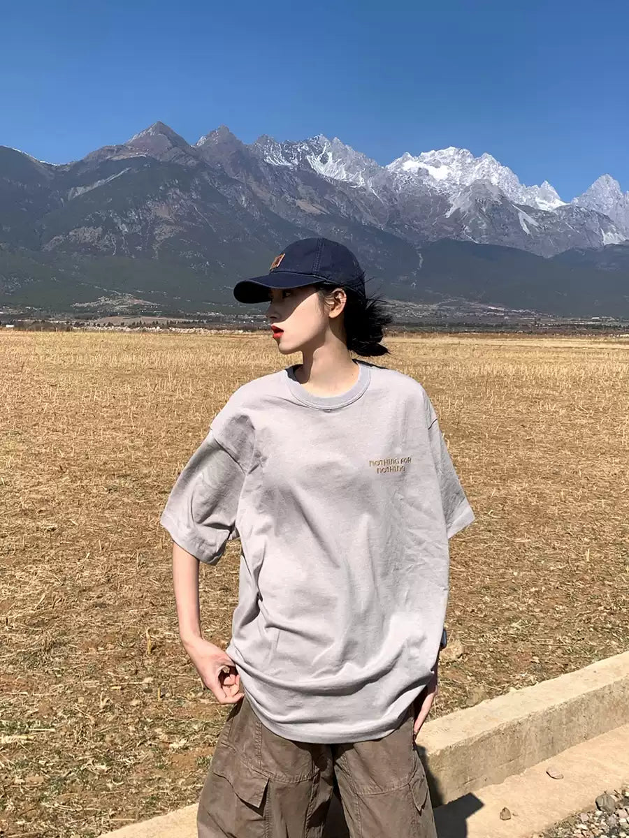 バックロゴ半袖Tシャツ N407