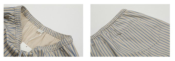 ストライプワイドレッグパンツ N310