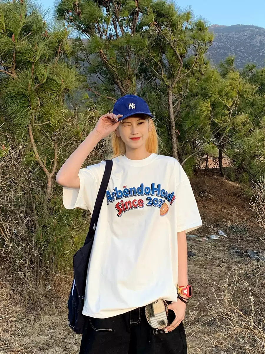 プリント半袖Tシャツ N402