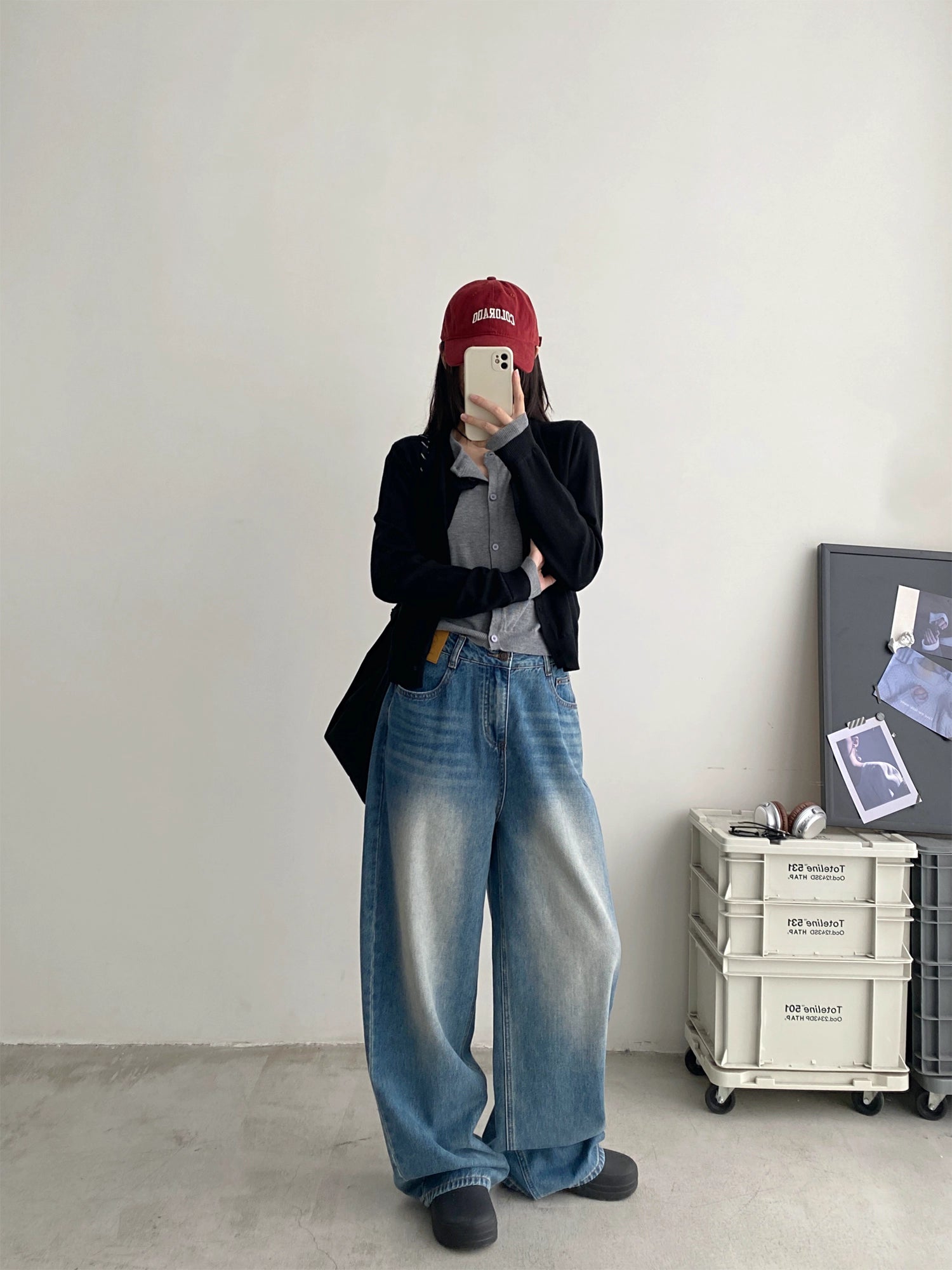 ワイドストレートデニム N807