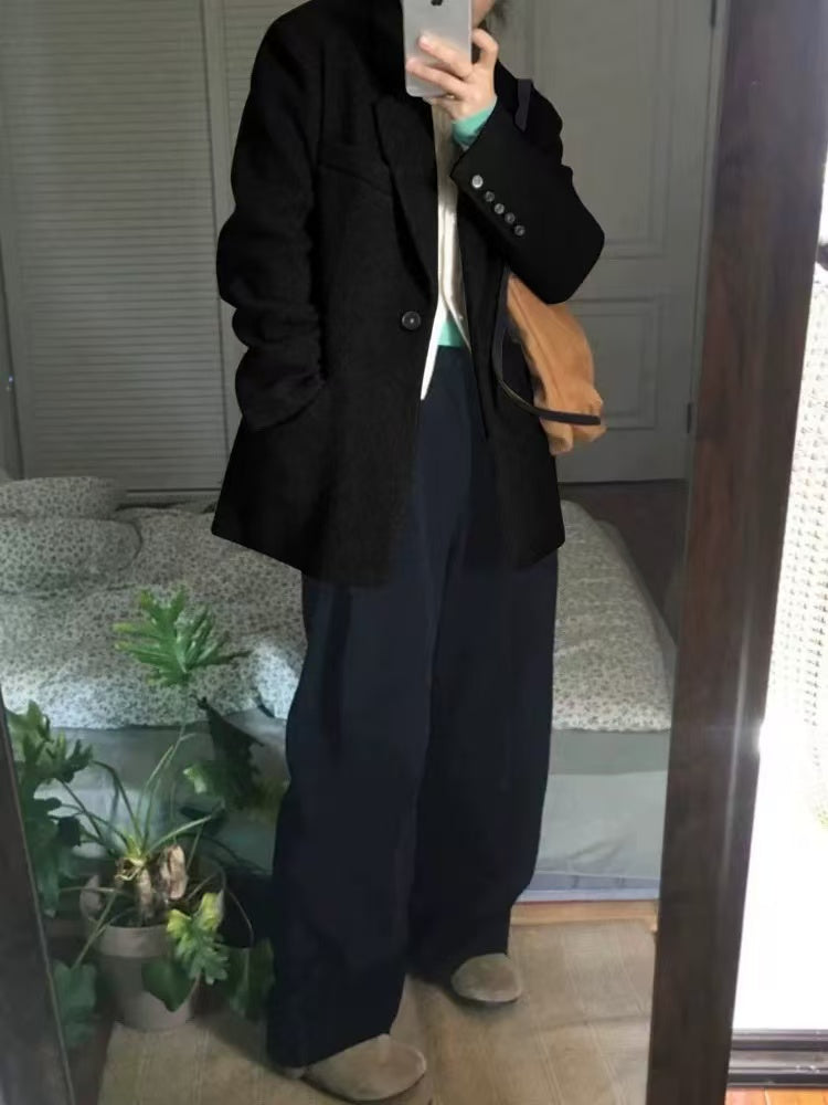 ウールライク・リラックスフィットブレザー s0814m-11