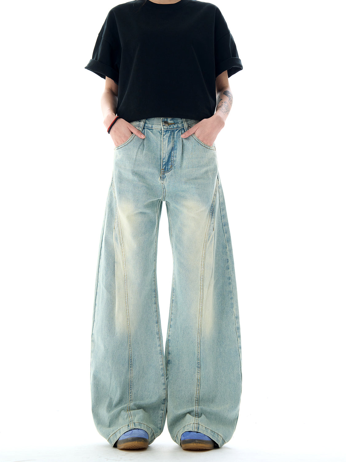 ウォッシュデニムパンツ N589