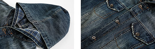 デニムフード付きジャケット N347