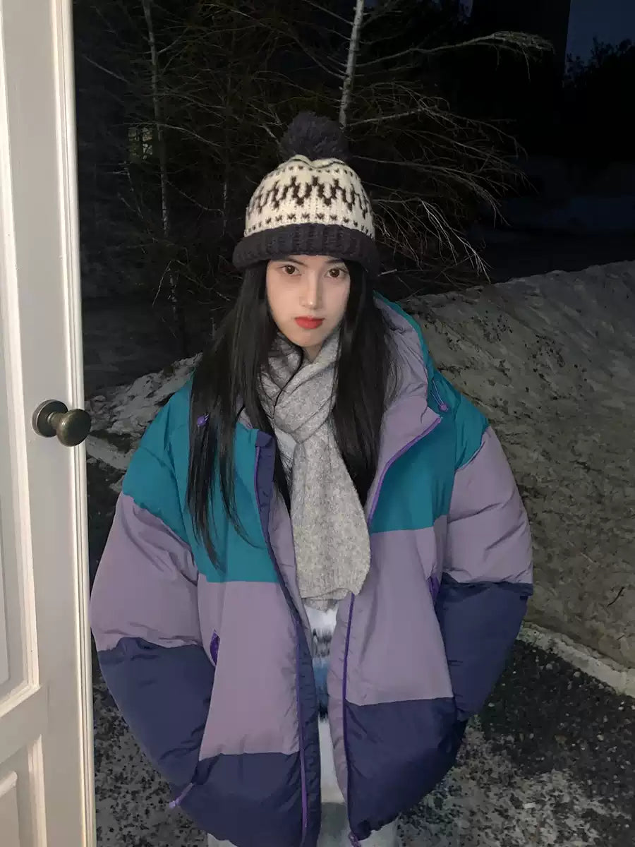 コントラストカラーダウンジャケット N279