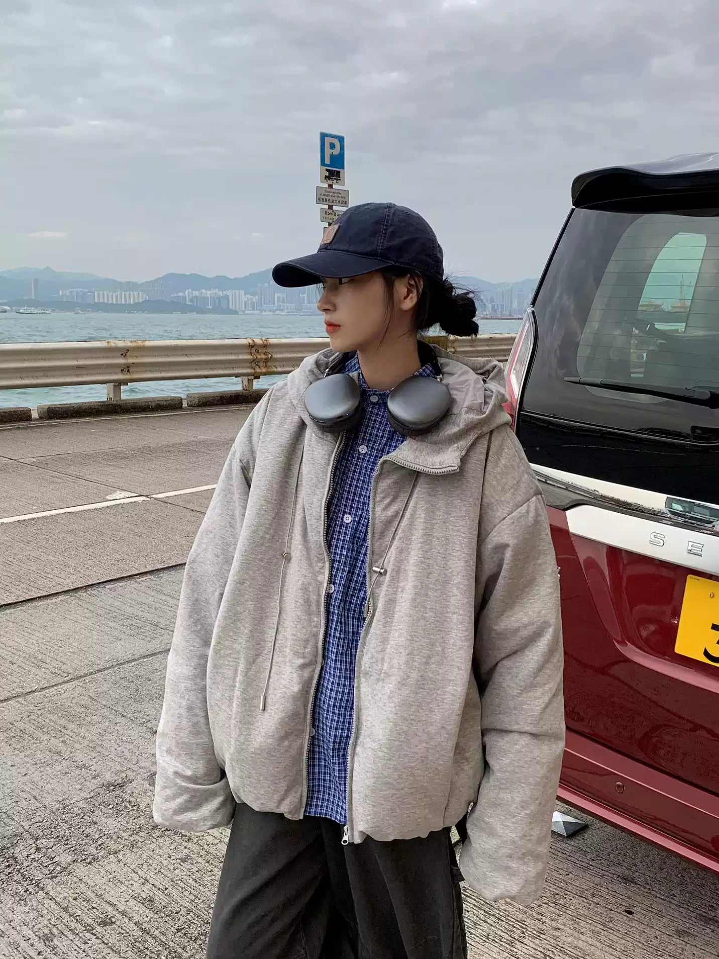 フード付きダウンジャケット N282