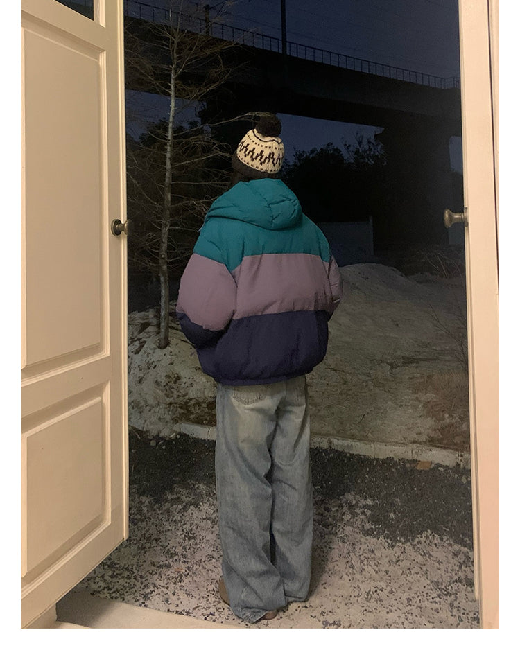 コントラストカラーダウンジャケット N279