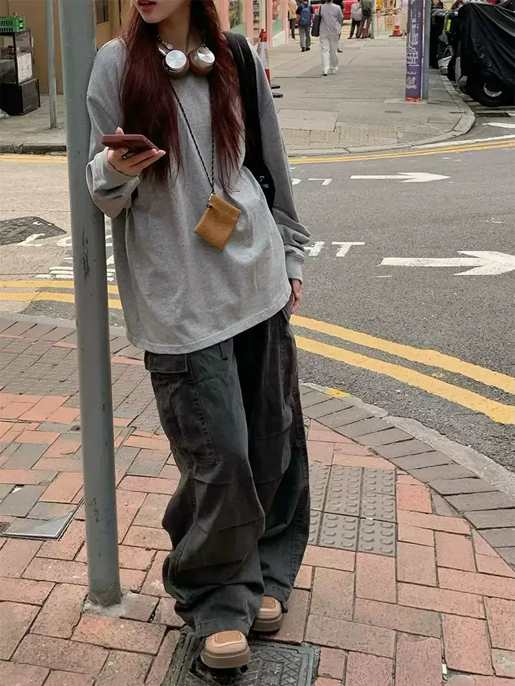 ウォッシュ加工カーゴパンツ N411