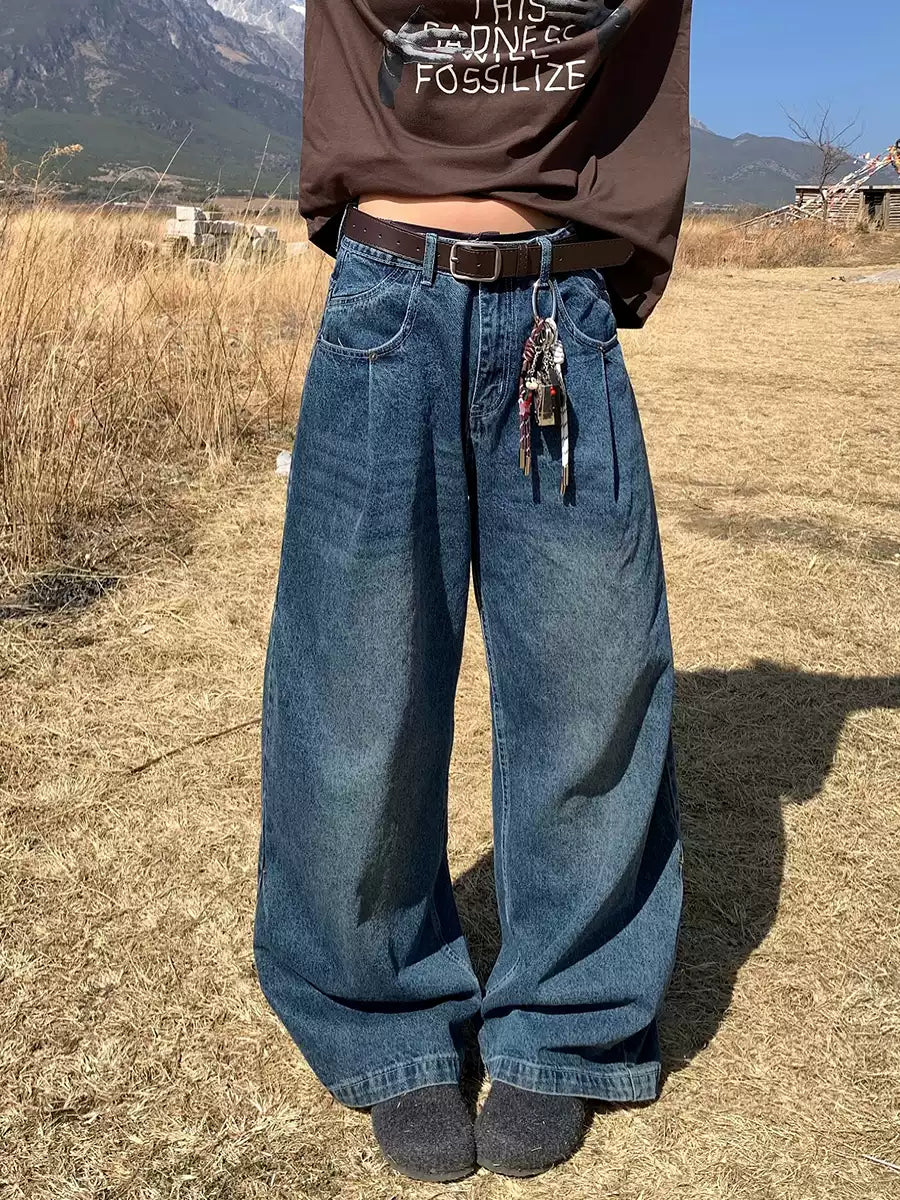 カジュアルワイドデニムパンツ N397