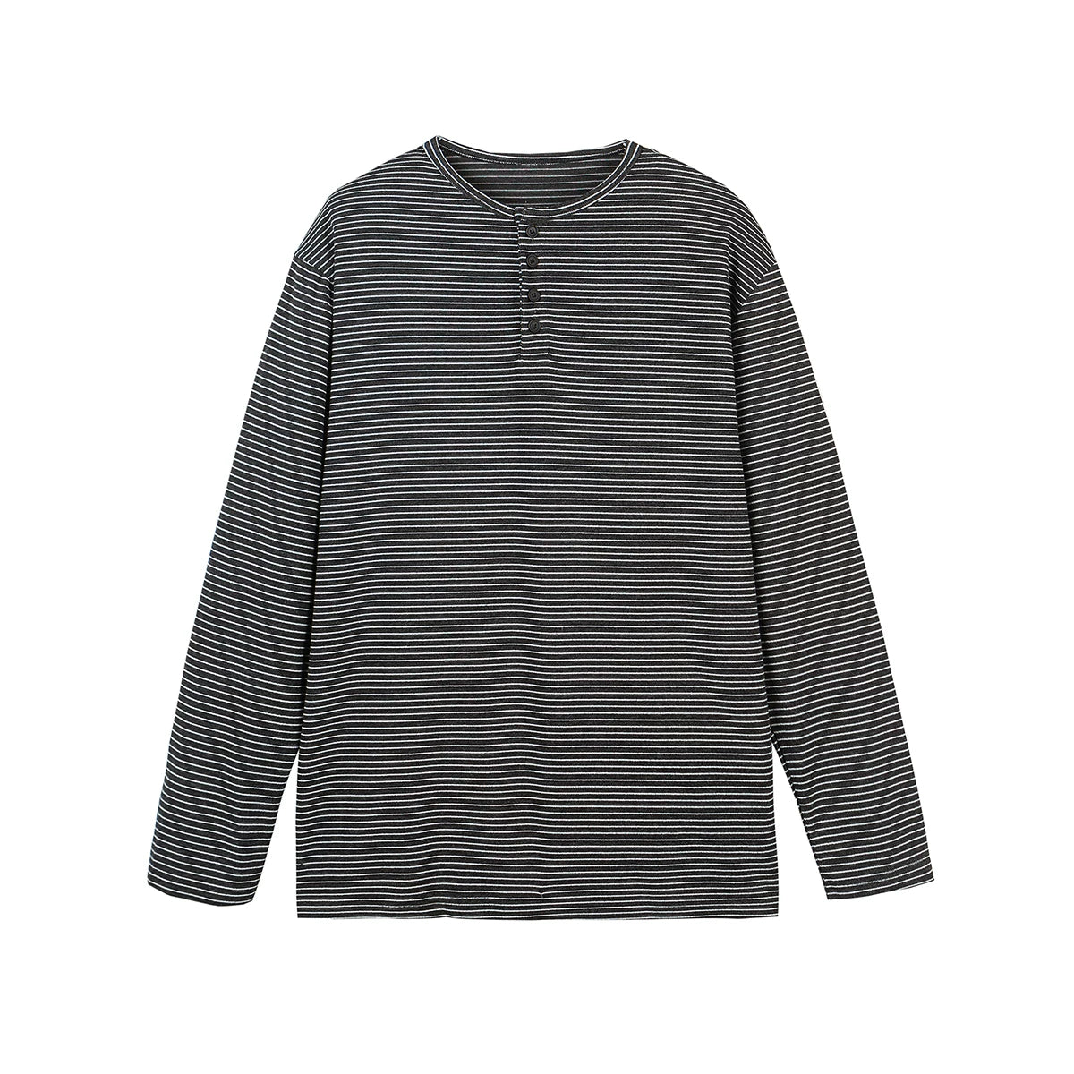 ヴィンテージボーダーヘンリーネックロングスリーブT RL-004